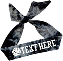 Load image into Gallery viewer, Design Your Own Volleyball Tie Back Headband with VINYL Text - Quantity Discounts