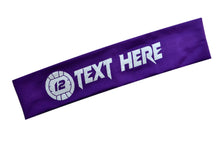Load image into Gallery viewer, No Slip Volleyball Headband with Custom Name and Number in Sparkling Glitter Text