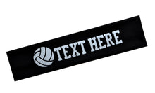 Load image into Gallery viewer, No Slip Volleyball Headband with Custom Name and Number in Sparkling Glitter Text