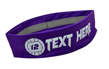 Load image into Gallery viewer, No Slip Volleyball Headband with Custom Name and Number in Sparkling Glitter Text