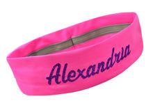 Load image into Gallery viewer, Design Your Own NO SLIP Silicone Lined Headband with GLITTER Text - Quantity Discounts