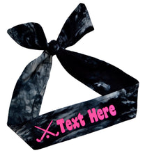 Load image into Gallery viewer, Design Your Own Field Hockey Tie Back Headband with VINYL Text - Quantity Discounts