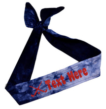 Load image into Gallery viewer, Design Your Own Field Hockey Tie Back Headband with VINYL Text - Quantity Discounts