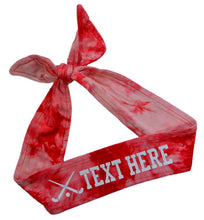 Load image into Gallery viewer, Design Your Own Field Hockey Tie Back Headband with VINYL Text - Quantity Discounts