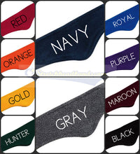 Load image into Gallery viewer, Custom Fleece Ear Warmer Headband in Personalized VELVET Text