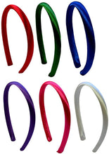 Load image into Gallery viewer, Set of 6 Satin Arch 18 INCH Doll Headbands for DIY and Matching Dolly and Me Outfits