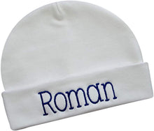 Load image into Gallery viewer, Personalized Cotton Baby Hat for Boys with Custom Embroidered Name