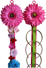 Load image into Gallery viewer, Blooming Daisy Wall Hanging Headband and Hair Bow Accessories Display MATCHING SET