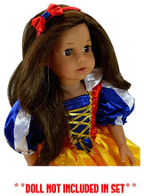 Load image into Gallery viewer, Snow White Inspired Dolly and Me Costume Headband Gift Set
