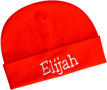 Load image into Gallery viewer, Personalized Cotton Baby Hat for Boys with Custom Embroidered Name