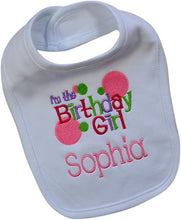 Load image into Gallery viewer, First Birthday Smash Bib with Custom Embroidered Name
