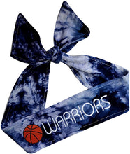 Load image into Gallery viewer, Basketball Tie Back Moisture Wicking Headband Personalized with Your EMBROIDERED Text - Team Discounts