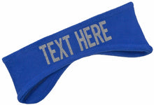 Load image into Gallery viewer, Custom Fleece Ear Warmer Headband in Personalized GLITTER Text