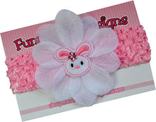 Load image into Gallery viewer, Easter Bunny Baby and Toddler Crochet Flower Headband
