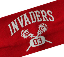 Load image into Gallery viewer, Lacrosse Headband Personalized with Your Custom GLITTER FLAKE Text &amp; Number - Quantity Discounts
