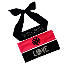 Load image into Gallery viewer, Volleyball Player Set of 3 Headband Gift Set
