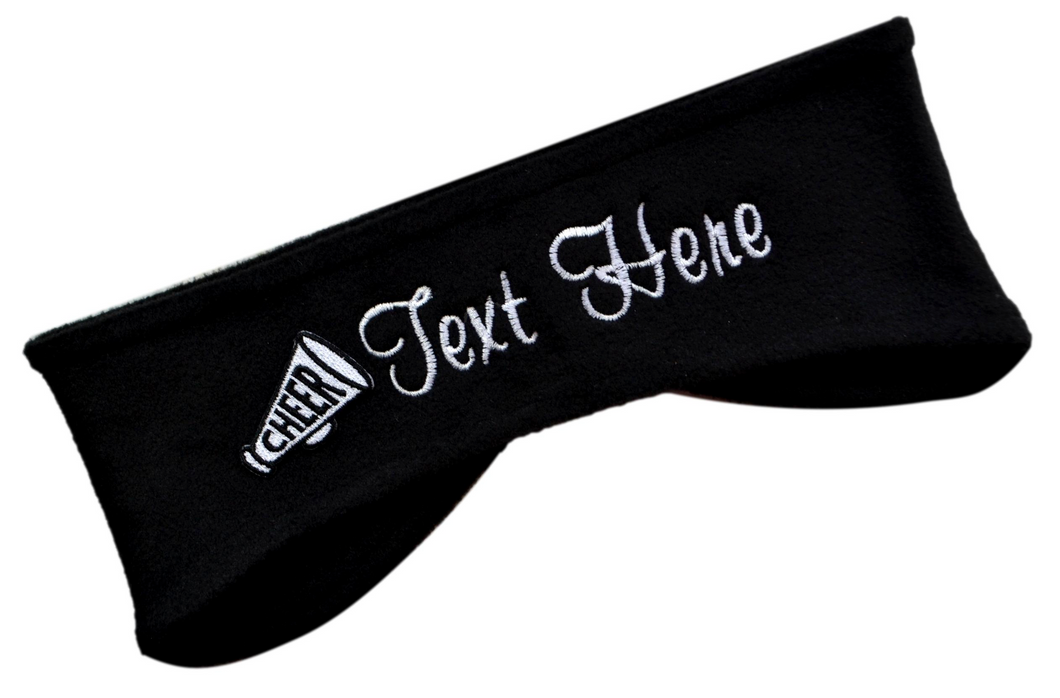 Embroidered Cheerleading Fleece Ear Warmer Headband - Quantity Discounts