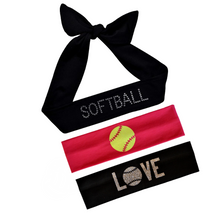 Load image into Gallery viewer, Softball Player Set of 3 Headband Gift Set
