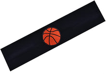 Load image into Gallery viewer, Basketball Patch Cotton Stretch Headband - Quantity Discounts!
