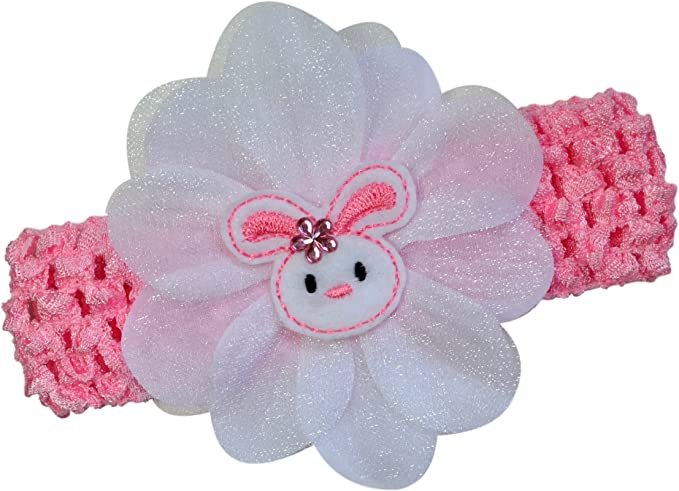 Easter Bunny Baby and Toddler Crochet Flower Headband