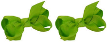 Load image into Gallery viewer, Set of 2 - 2.75Inch Grosgrain Ribbon Children&#39;s Hair Bows
