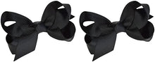 Load image into Gallery viewer, Set of 2 - 2.75Inch Grosgrain Ribbon Children&#39;s Hair Bows
