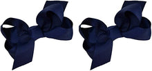Load image into Gallery viewer, Set of 2 - 2.75Inch Grosgrain Ribbon Children&#39;s Hair Bows
