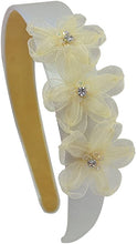 Load image into Gallery viewer, Lulu Organza Rhinesone Flower Arch Headband - 10 Colors!
