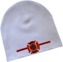 Load image into Gallery viewer, Embroidered Firefighter Patch Keepsake Cotton Baby Hat
