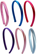 Load image into Gallery viewer, Set of 6 Satin Arch 18 INCH Doll Headbands for DIY and Matching Dolly and Me Outfits
