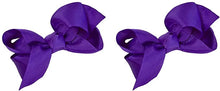Load image into Gallery viewer, Set of 2 - 2.75Inch Grosgrain Ribbon Children&#39;s Hair Bows
