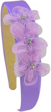 Load image into Gallery viewer, Lulu Organza Rhinesone Flower Arch Headband - 10 Colors!
