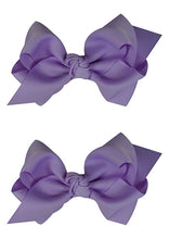 Load image into Gallery viewer, Set of 2 - 3 Inch Grosgrain Ribbon Boutique Children&#39;s Hair Bows
