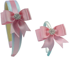 Load image into Gallery viewer, 18 Inch Dolly and Me Matching Elegant Bow Headband Gift Set
