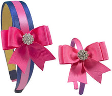 Load image into Gallery viewer, 18 Inch Dolly and Me Matching Elegant Bow Headband Gift Set
