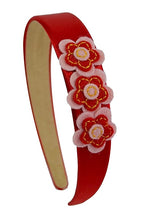 Load image into Gallery viewer, Girls Kit Felt Flower Cluster Satin Arch Headband - 4 Colors!
