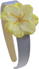 Load image into Gallery viewer, Girls Madeline Silk and Organza Flower Arch Headband - 9 Colors!

