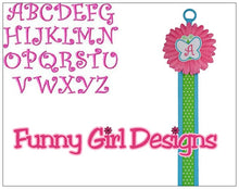 Load image into Gallery viewer, Personalized Hair Bow &amp; Hair Clip Holder Organizer with Scallop Framed Monogrammed Initial
