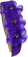 Load image into Gallery viewer, Lulu Organza Rhinesone Flower Arch Headband - 10 Colors!
