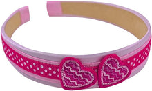 Load image into Gallery viewer, Valentines Day Simple Hearts Ribbon Wrapped Satin Arch Headband
