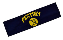 Load image into Gallery viewer, Softball Cotton Stretch Headband with Your Custom and Personalized VINYL Text - Quantity Discounts
