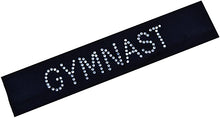 Load image into Gallery viewer, Gymnast Rhinestone Cotton Stretch Headband - Quantity Discounts!
