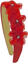 Load image into Gallery viewer, Lulu Organza Rhinesone Flower Arch Headband - 10 Colors!
