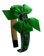 Load image into Gallery viewer, Girls Sparkle Headband with Grosgrain Bow - 12 Colors!
