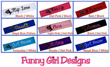 Load image into Gallery viewer, Personalized Monogrammed EMBROIDERED Gymnastics Cotton Stretch Headband - Quantity Discounts
