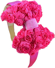 Load image into Gallery viewer, Valentine Shabby Chiffon Rosette Bow Arch Headband - 4 Colors!
