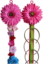 Load image into Gallery viewer, Blooming Daisy Wall Hanging Headband and Hair Bow Accessories Display MATCHING SET

