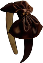 Load image into Gallery viewer, Girls Satin Bow Arch Headband - 7 Colors!

