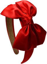 Load image into Gallery viewer, Girls Satin Bow Arch Headband - 7 Colors!
