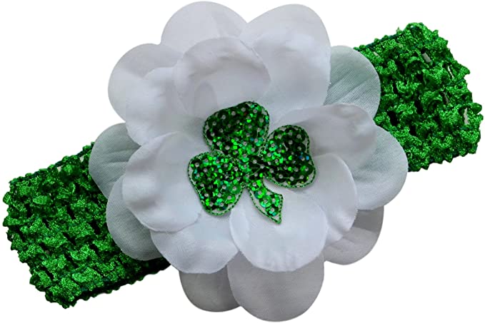 St. Patrick's Day Sparkling Shamrock Baby and Toddler Headband